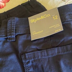 Style & Co. Deep Black Capris